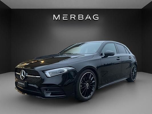 Schwarz Gebraucht 2019 Mercedes A180 AMG line Limousine | CHF 22’900 (Superpreis) - Bild 1/4