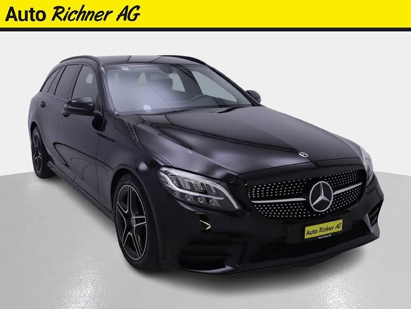 Schwarz Gebraucht 2019 Mercedes C220 AMG line Kombi | CHF 26’900 (Fairer Preis) - Bild 1/4
