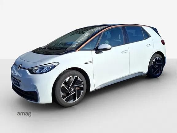 Gebraucht VW ID.3 Pro 107 kW (146 PS) 2021 Gletscherweiss met.schwarz Kleinwagen