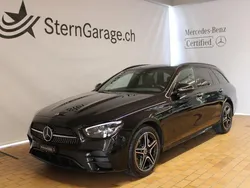 Schwarz Gebraucht 2023 Mercedes E220 AMG line Kombi | CHF 50’000 (Superpreis)