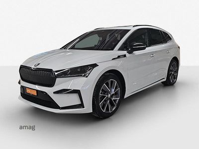 Gebraucht Skoda Enyaq iV SportLine 194 kW (265 PS) 2021 Moon weiss, metallic SUV