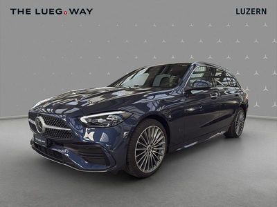Neu Mercedes C220 197 PS (144 kW) 2025 Blau Kombi