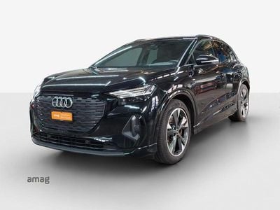 Mythosschwarz metallic Gebraucht 2023 Audi Q4 e-tron Basis SUV | CHF 36’990 (Fairer Preis)