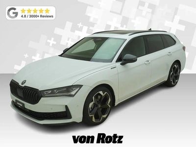 Weiss Neu 2025 Skoda Superb SportLine | CHF 55’900 (Fairer Preis)