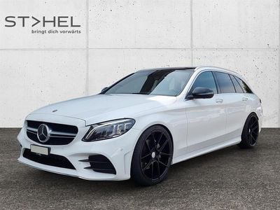Gebraucht Mercedes C220 AMG line 195 PS (143 kW) 2018 Weiss Kombi