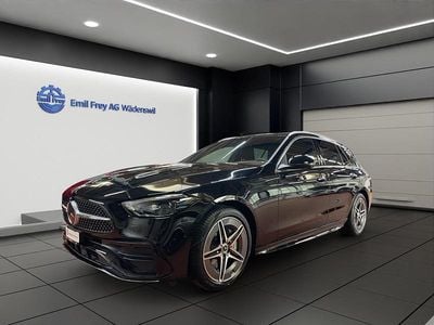 Schwarz Gebraucht 2025 Mercedes C220 AMG line Kombi | CHF 59’900 (Fairer Preis)