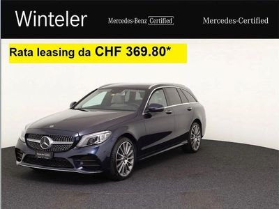 Blau Gebraucht 2019 Mercedes C220 AMG line Limousine | CHF 29’900 (Fairer Preis)