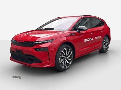 Velvet rot, metallic spezial Gebraucht 2025 Skoda Enyaq iV SportLine SUV | CHF 55’990 (Etwas zu teuer)