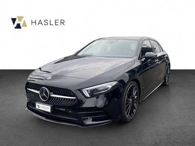 Schwarz Gebraucht 2018 Mercedes A250 AMG line Limousine | CHF 28’900 (Etwas zu teuer)