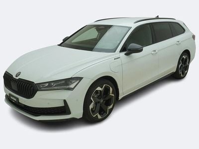 Neu Skoda Superb SportLine 204 PS (150 kW) 2025 Weiss Kombi