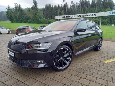 Schwarz Gebraucht 2019 Skoda Superb SportlinePlus Kombi | CHF 24’900 (Etwas zu teuer)