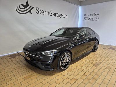 Neu Mercedes C200 AMG line 204 PS (150 kW) 2025 Schwarz Limousine