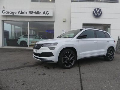 Weiss Gebraucht 2021 Skoda Karoq SportLine SUV | CHF 25’900 (Fairer Preis)