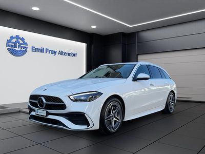 Neu Mercedes C220 AMG line 197 PS (144 kW) 2025 Weiss Kombi