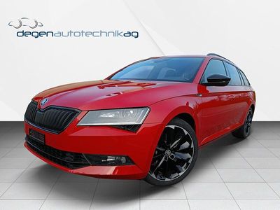 Rot Gebraucht 2019 Skoda Superb SportlinePlus Kombi | CHF 32’900 (Etwas zu teuer)