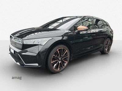 Gebraucht Skoda Enyaq iV 194 kW (265 PS) 2021 Magic schwarz, perleffekt SUV
