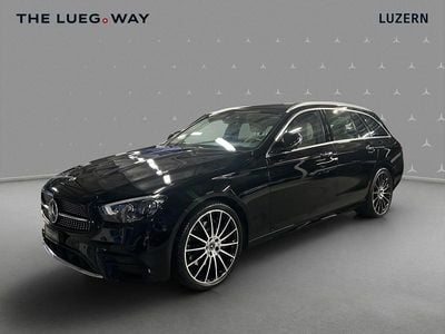 Schwarz Gebraucht 2021 Mercedes E220 AMG line Kombi | CHF 34’500 (Guter Preis)