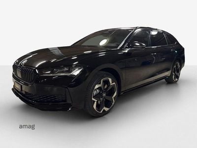 Neu Skoda Superb SportLine 265 PS (194 kW) 2026 Ebony schwarz, metallic Kombi