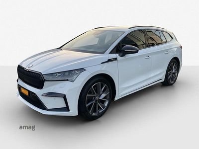 Moon weiss, metallic Gebraucht 2021 Skoda Enyaq iV SportLine SUV | CHF 25’990 (Fairer Preis)