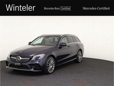Blau Gebraucht 2019 Mercedes C220 AMG line Limousine | CHF 29’900 (Fairer Preis)