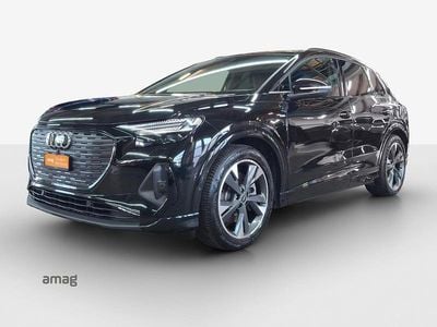 Mythosschwarz metallic Gebraucht 2023 Audi Q4 e-tron Basis SUV | CHF 36’990 (Fairer Preis)