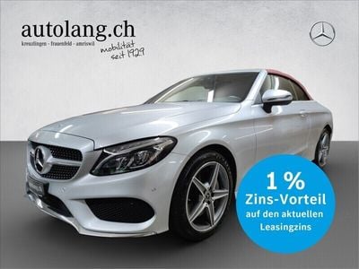 Silber Gebraucht 2018 Mercedes C250 AMG line Cabrio | CHF 35’800 (Teuer)