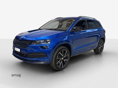 Race blau, metallic Gebraucht 2021 Skoda Karoq SportLine SUV | CHF 29’900 (Fairer Preis)