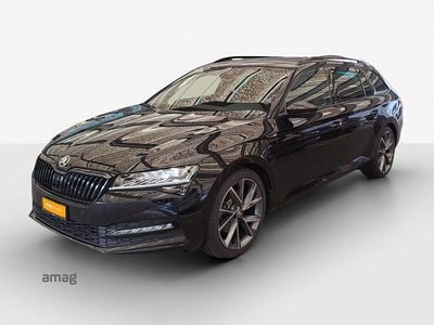 Gebraucht Skoda Superb SportLine 200 PS (147 kW) 2021 Magic schwarz, perleffekt Kombi