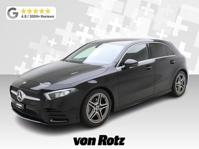 Schwarz Gebraucht 2019 Mercedes A200 AMG line Limousine | CHF 27’490 (Fairer Preis)