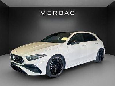 Neu Mercedes A200 Night 163 PS (119 kW) 2025 Weiss Limousine