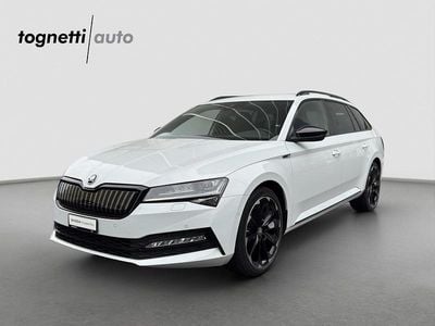 Weiss Gebraucht 2021 Skoda Superb SportLine Kombi | CHF 28’900 (Fairer Preis)