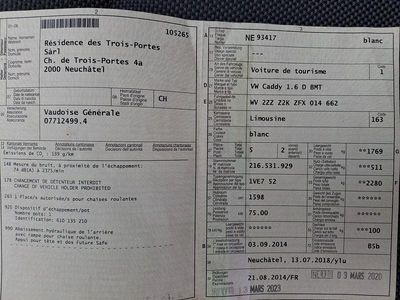 Gebraucht 2014 VW Caddy Trendline Van / Kleinbus | CHF 11’000