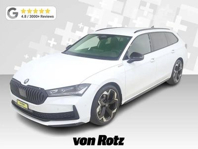 Weiss Neu 2025 Skoda Superb SportLine | CHF 54’800 (Fairer Preis)