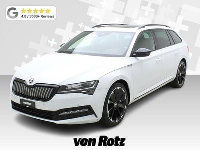 Weiss Gebraucht 2020 Skoda Superb SportLine Kombi | CHF 24’490 (Fairer Preis)