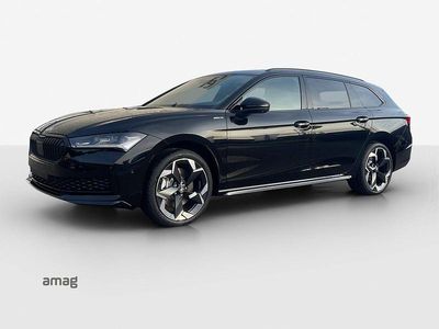 Neu Skoda Superb SportLine 265 PS (194 kW) 2026 Ebony schwarz, metallic Kombi