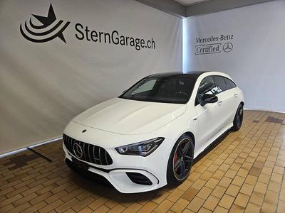 Gebraucht Mercedes CLA45 AMG Shooting Brake AMG 421 PS (309 kW) 2021 Weiss Kombi