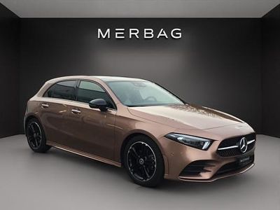 Gold Gebraucht 2021 Mercedes A200 AMG line Limousine | CHF 29’900 (Fairer Preis)