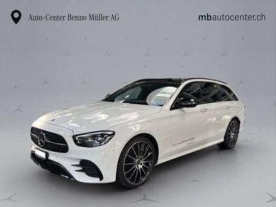 Weiss Gebraucht 2023 Mercedes E220 AMG line Kombi | CHF 49’900 (Fairer Preis)