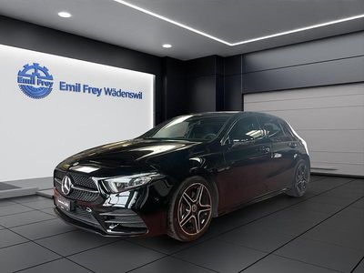 Schwarz Gebraucht 2021 Mercedes A200 AMG line Limousine | CHF 26’900 (Fairer Preis)