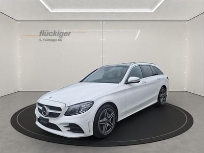 Weiss Gebraucht 2018 Mercedes C220 AMG line Kombi | CHF 24’800 (Teuer)