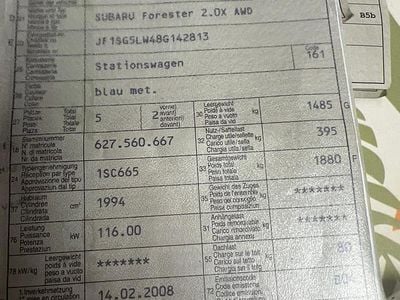 Gebraucht 2008 Subaru Forester Comfort SUV | CHF 6’880 (Etwas zu teuer)
