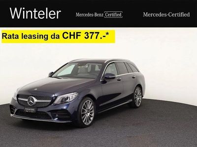 Gebraucht Mercedes C220 AMG line 194 PS (142 kW) 2019 Blau Limousine