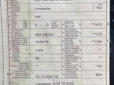 Gebraucht 2020 Alfa Romeo Giulietta Sprint Kleinwagen | CHF 10’000 (Superpreis)