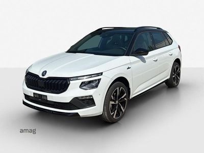 Blanc moon, mét./toit noir Gebraucht 2024 Skoda Kamiq Monte Carlo SUV | CHF 30’990 (Fairer Preis)