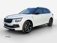 Neu Skoda Kamiq Monte Carlo 150 PS (110 kW) 2026 Moon weiss, metallic mit schwarzem dach SUV