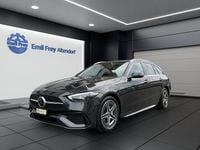 Neu Mercedes C220 AMG line 197 PS (144 kW) 2025 Schwarz Kombi