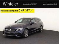 Gebraucht Mercedes C220 AMG line 194 PS (142 kW) 2019 Blau Limousine