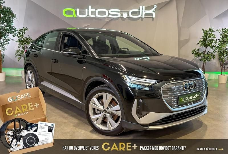 Sort Brugt 2024 Audi Q4 Sportback e-tron S-Line SUV | 379.000 kr. (Fair pris) - Billede 1/4