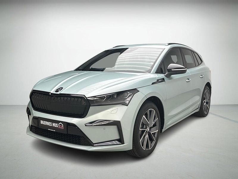 Turkismetal Ny 2024 Skoda Enyaq iV SportLine SUV | 386.900 kr. (Fair pris) - Billede 1/4