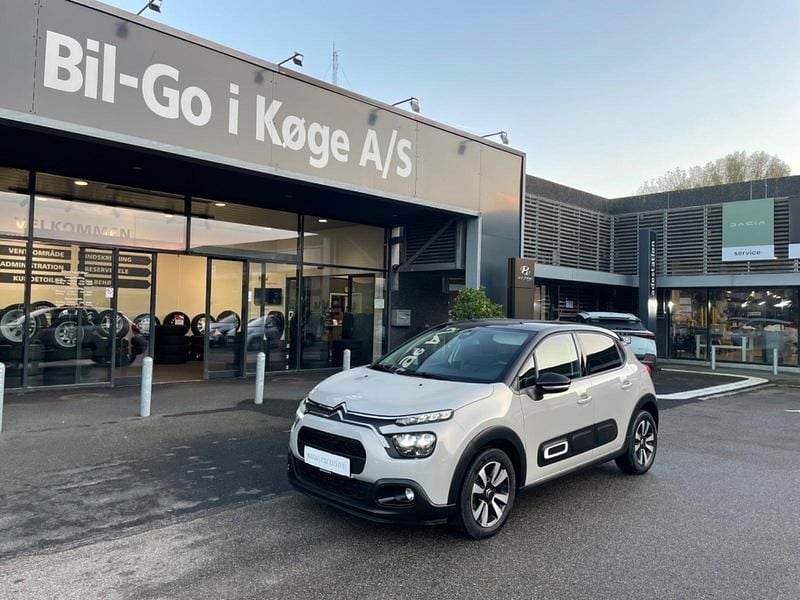 Beige Brugt 2021 Citroën C3 PureTech Hatchback | 109.900 kr. (Fair pris) - Billede 1/4